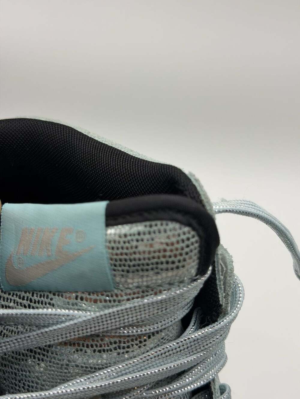 Nike Women's Dunk Sky Hi QS 'Disco Ball' Metallic Silver Wedge Sneakers - Picture 11 of 11